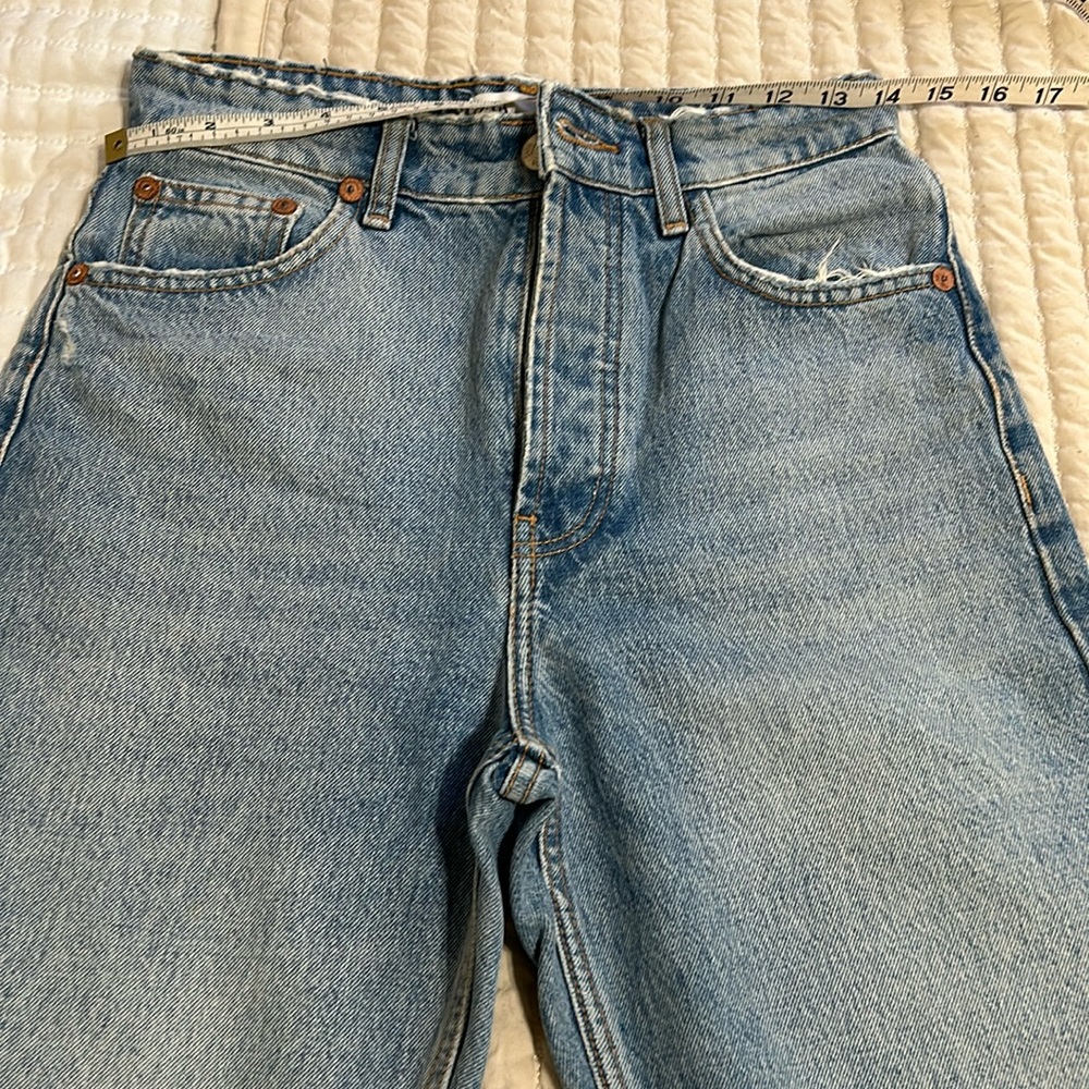 Zara high waist jeans.